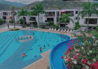 Hotel Apartasol en ciudadela santa fe vista a la piscina