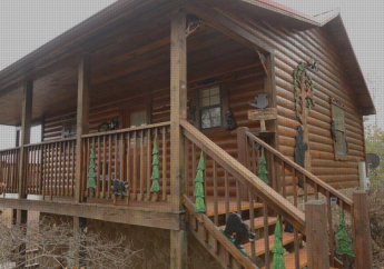 Hotel Private Cabin in Sevierville, Wraparound Deck, 2-King Beds, Work Desk, Wifi, Hot Tub &